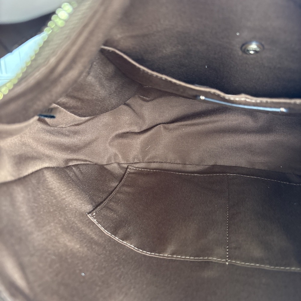 COACH Elle Hobo Signature Khaki Saddle Jacquard 2 Way Crossbody Shoulder Bag - Picture 12 of 16